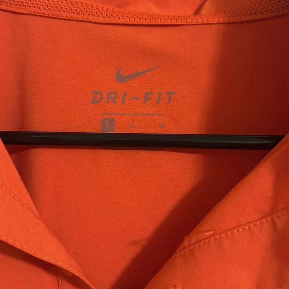 EUC Nike Clemson Men's Orange Polo Shirt On Field‎